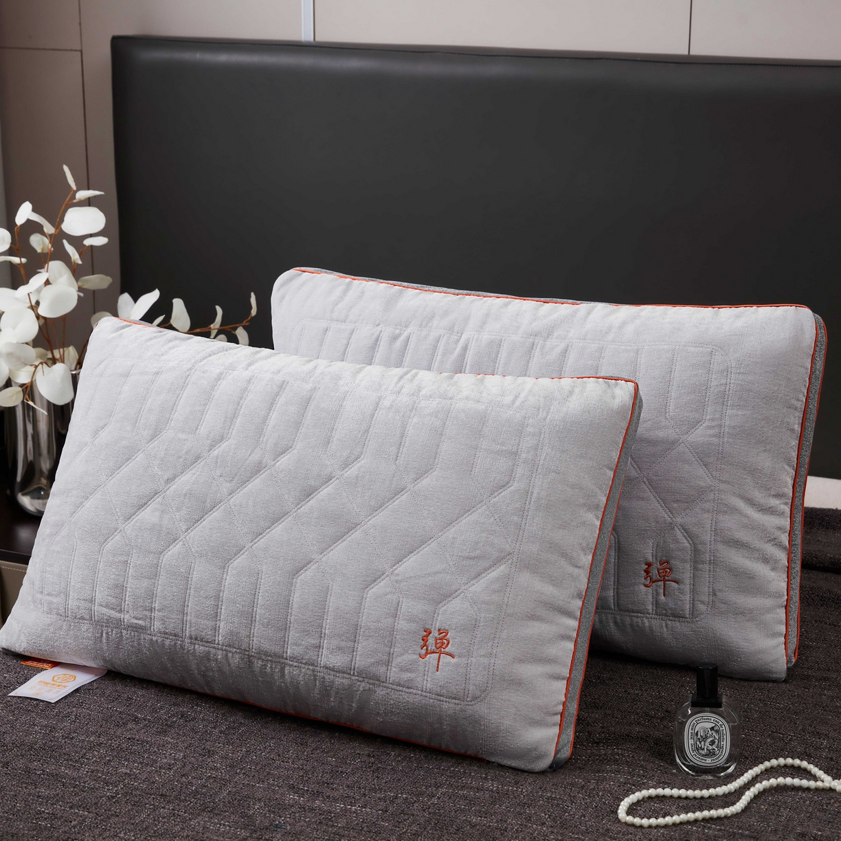 91家纺网 家纺一手货源 找家纺 九州枕芯 2026新款弹簧枕枕头枕芯 灰色