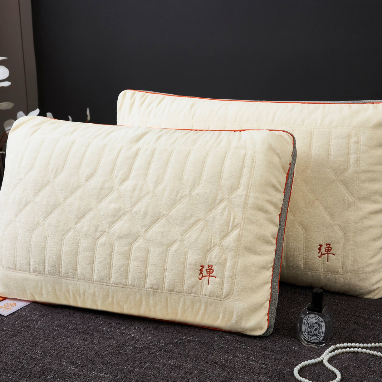 91家纺网 家纺一手货源 找家纺 九州枕芯 2026新款弹簧枕枕头枕芯 米色