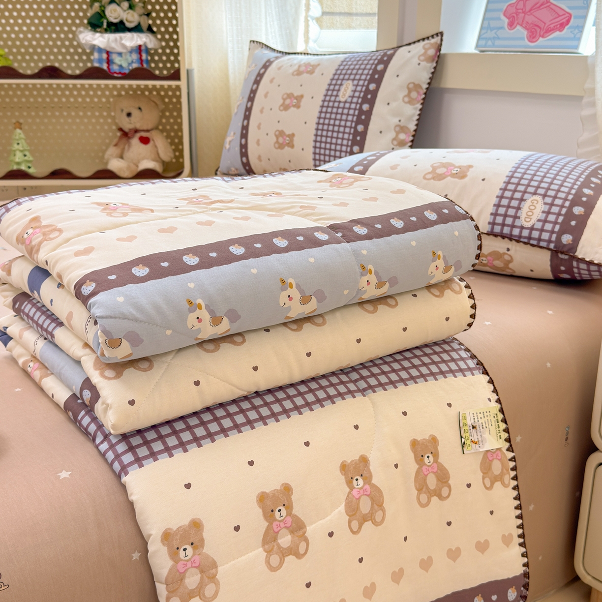 91家纺网 家纺一手货源 找家纺 （总）沐辰 2026新款A类贝壳边全棉纯棉棉花夏被夏凉被空调被