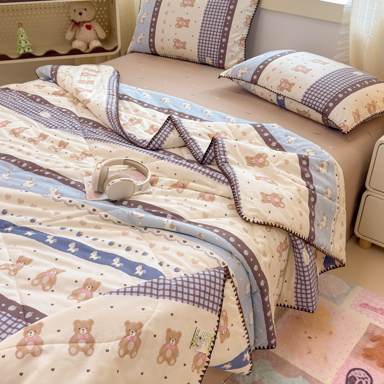 91家纺网 家纺一手货源 找家纺 （总）沐辰 2026新款A类贝壳边全棉纯棉棉花夏被夏凉被空调被