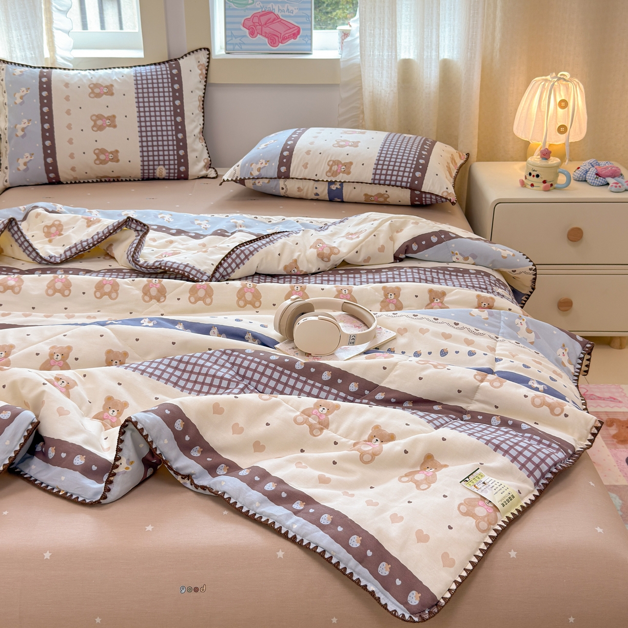 91家纺网 家纺一手货源 找家纺 （总）沐辰 2026新款A类贝壳边全棉纯棉棉花夏被夏凉被空调被