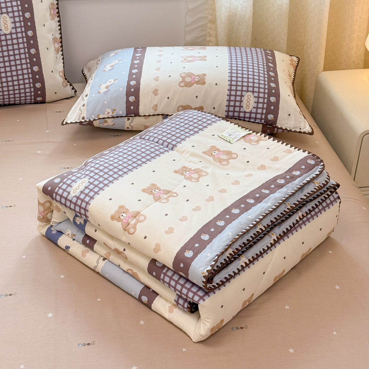 91家纺网 家纺一手货源 找家纺 （总）沐辰 2026新款A类贝壳边全棉纯棉棉花夏被夏凉被空调被