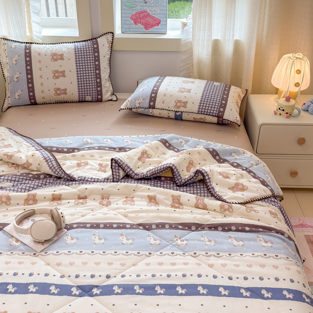 91家纺网 家纺一手货源 找家纺 （总）沐辰 2026新款A类贝壳边全棉纯棉棉花夏被夏凉被空调被