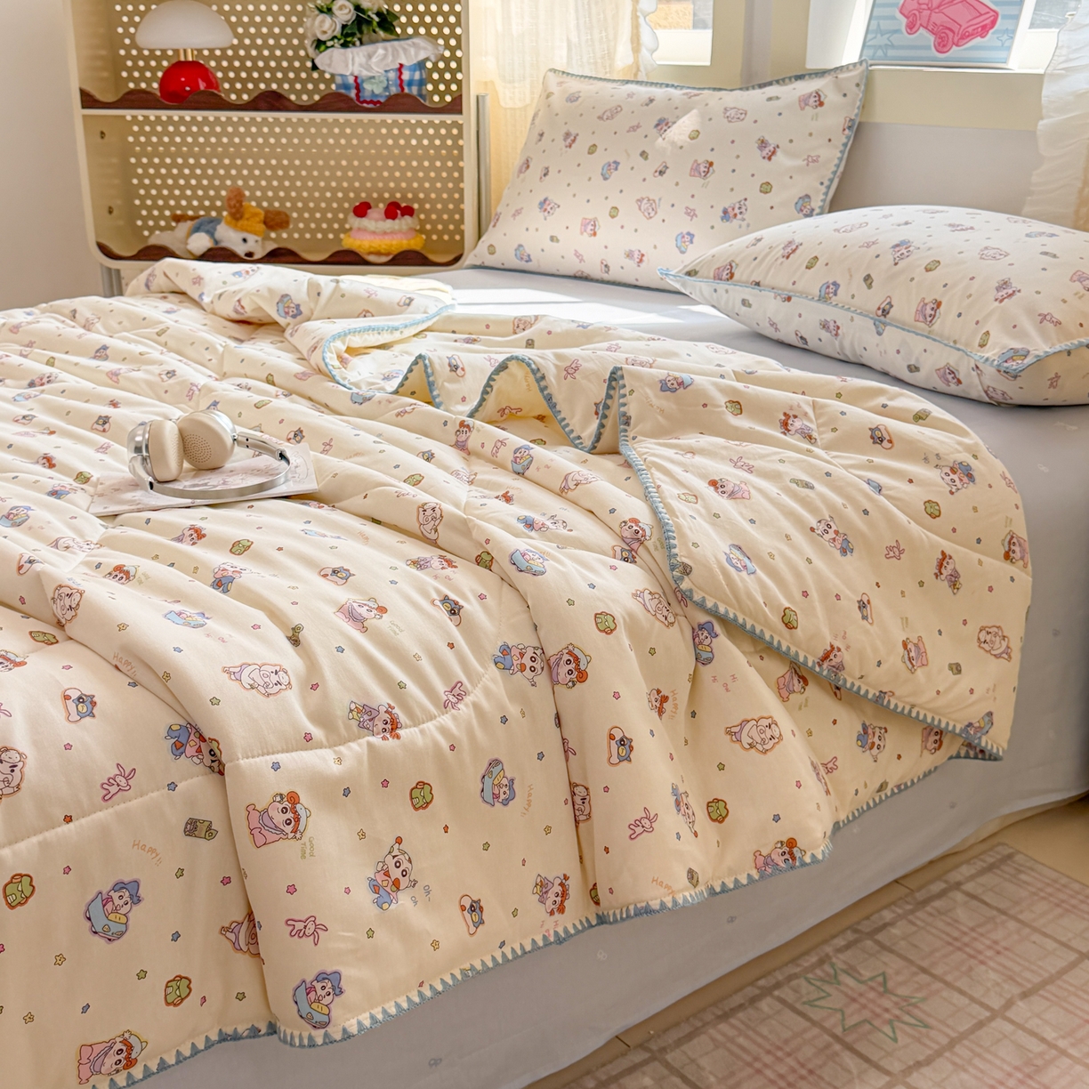 91家纺网 家纺一手货源 找家纺 （总）沐辰 2026新款A类贝壳边全棉纯棉棉花夏被夏凉被空调被