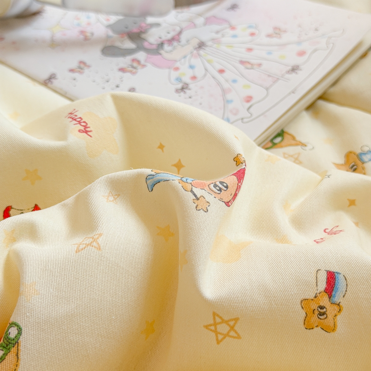 91家纺网 家纺一手货源 找家纺 沐辰 2026新款A类贝壳边全棉纯棉棉花夏被夏凉被空调被 奶熊甜梦