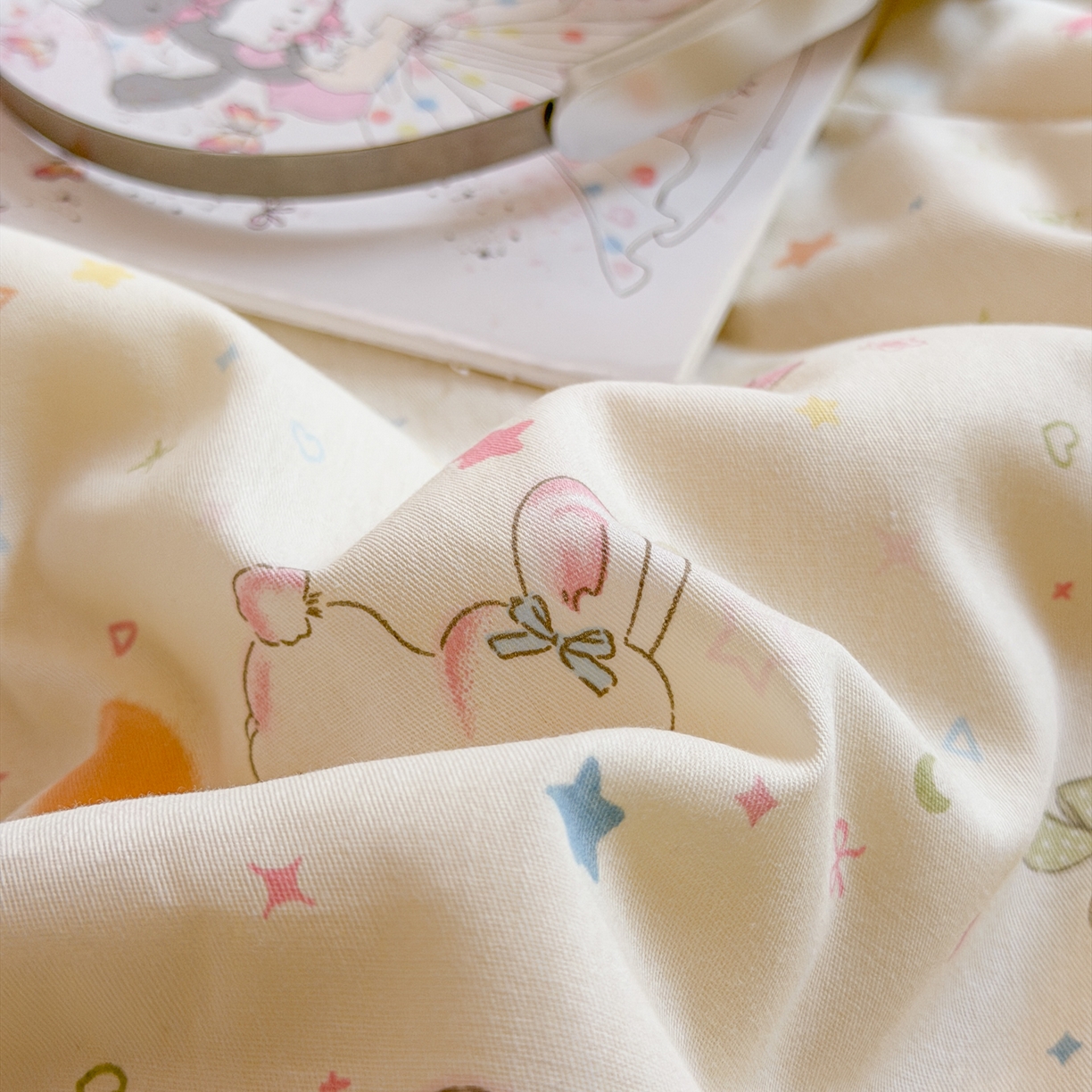 91家纺网 家纺一手货源 找家纺 沐辰 2026新款A类贝壳边全棉纯棉棉花夏被夏凉被空调被 兔叽星梦