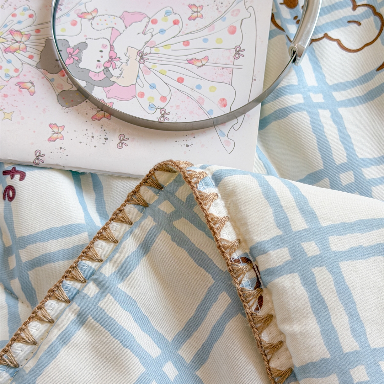 91家纺网 家纺一手货源 找家纺 沐辰 2026新款A类贝壳边全棉纯棉棉花夏被夏凉被空调被 治愈小狗