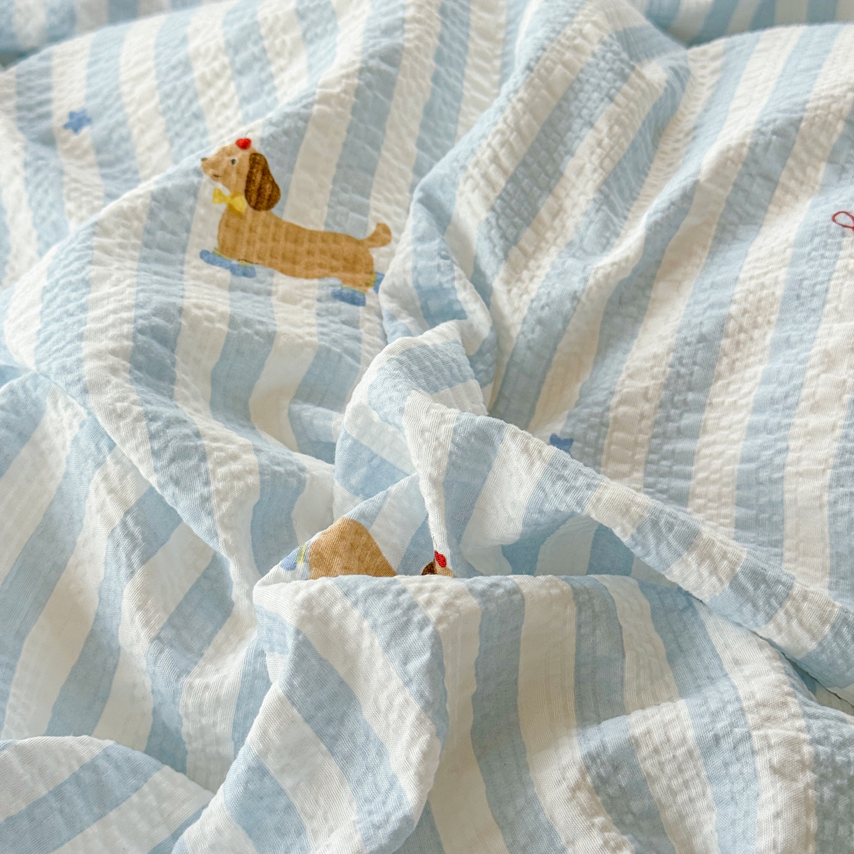 91家纺网 家纺一手货源 找家纺 （总）仟网汇 2026新款贝壳边泡芙纱三角针夏被四件套