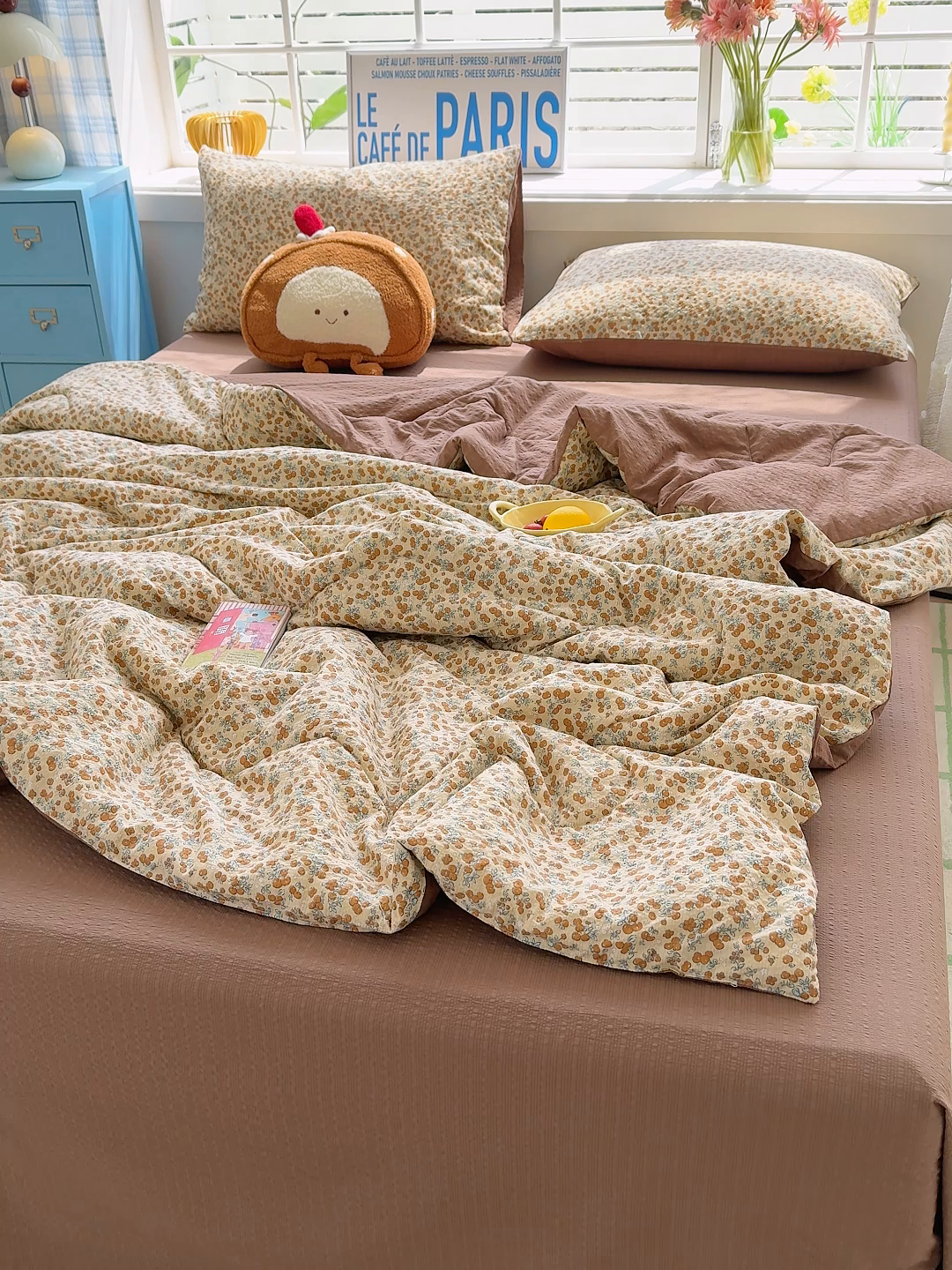 91家纺网 家纺一手货源 找家纺 （总）玉海棠家纺 2026新款云感泡芙棉夏被空调被夏凉被四件套