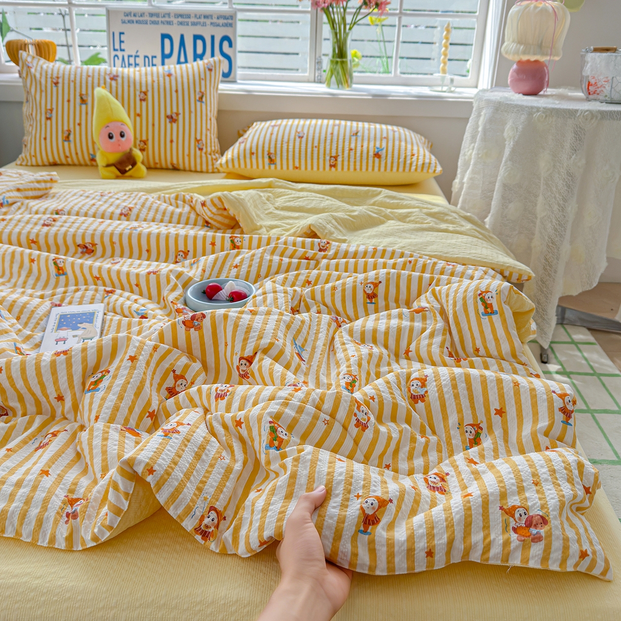 91家纺网 家纺一手货源 找家纺 （总）玉海棠家纺 2026新款云感泡芙棉夏被空调被夏凉被四件套