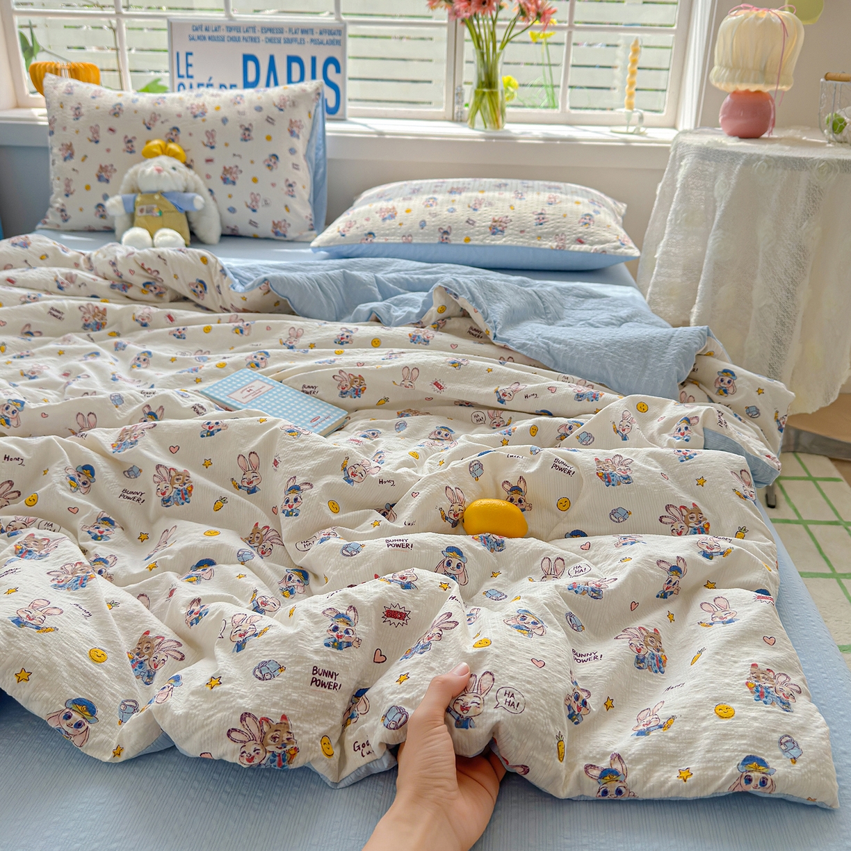 91家纺网 家纺一手货源 找家纺 （总）玉海棠家纺 2026新款云感泡芙棉夏被空调被夏凉被四件套