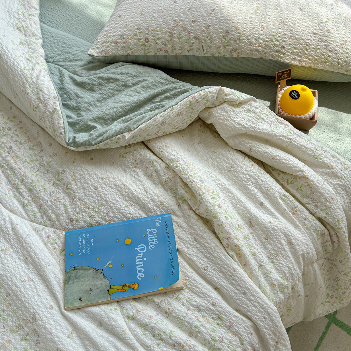 91家纺网 家纺一手货源 找家纺 玉海棠家纺 2026新款云感泡芙棉夏被空调被夏凉被四件套 浅夏