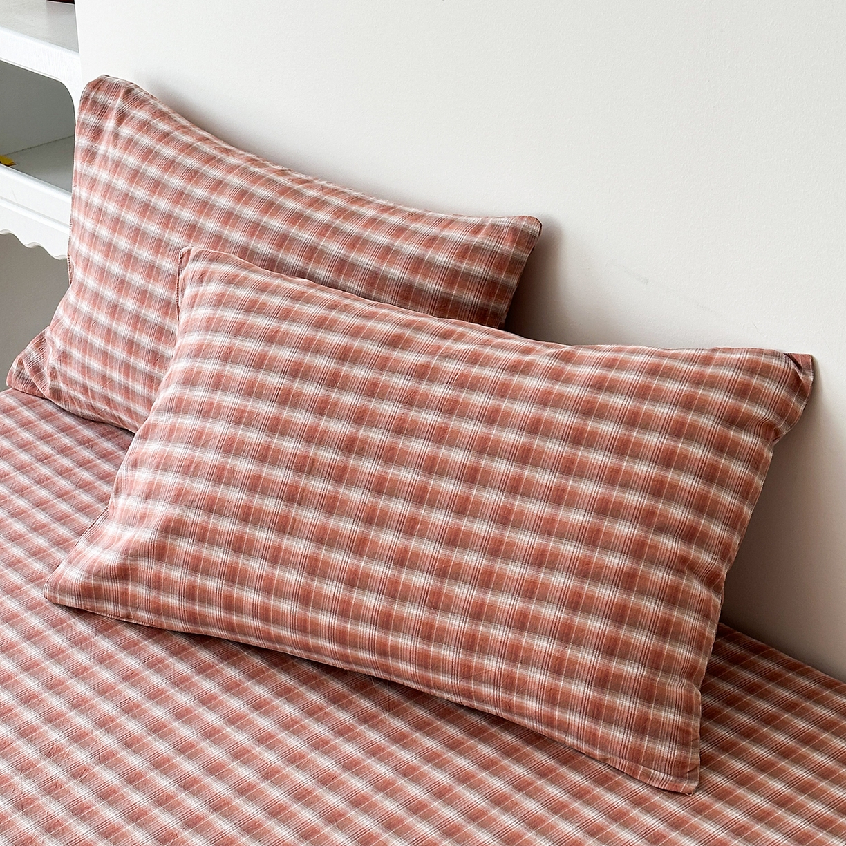 91家纺网 家纺一手货源 找家纺 （总）蓝梦 2026新款全棉纯棉色织水洗棉简约四件套-繁花