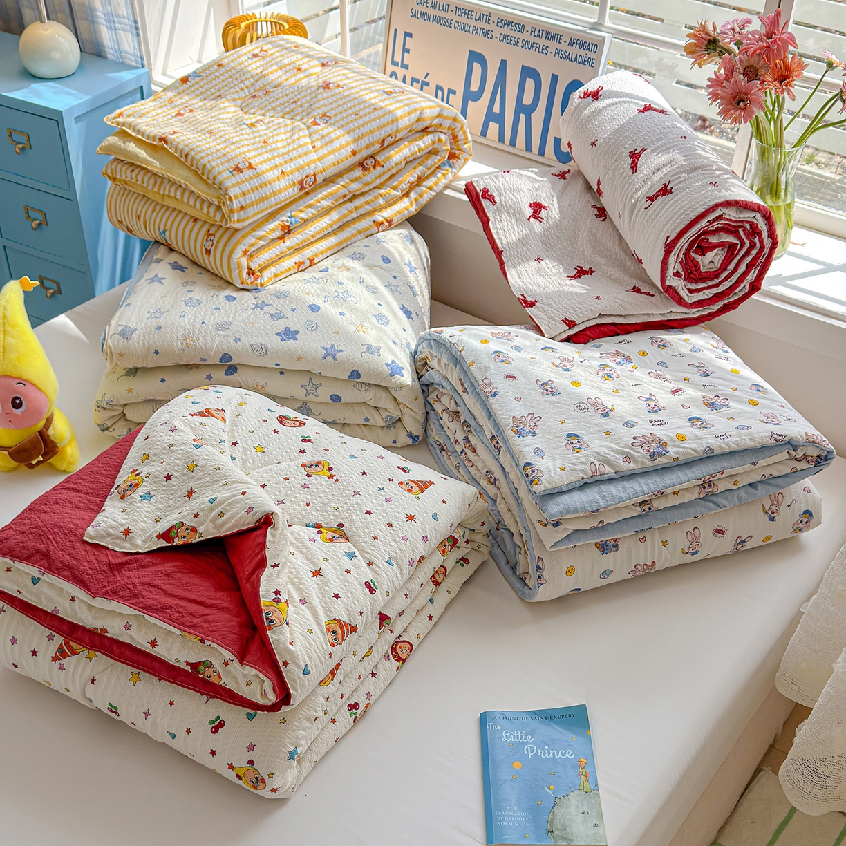 玉海棠家纺 2026新款云感泡芙棉夏被空调被夏凉被四件套 组合图仅供参考不可下单