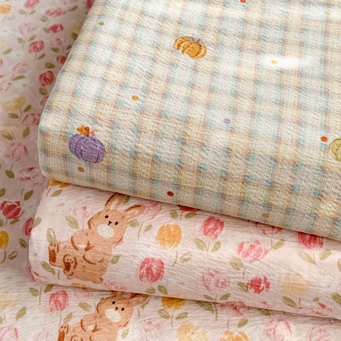 91家纺网 家纺一手货源 找家纺 丝芙妮家居 2026新款皱皱棉双层纱泡芙棉四件套 组合图仅做展示不可下单