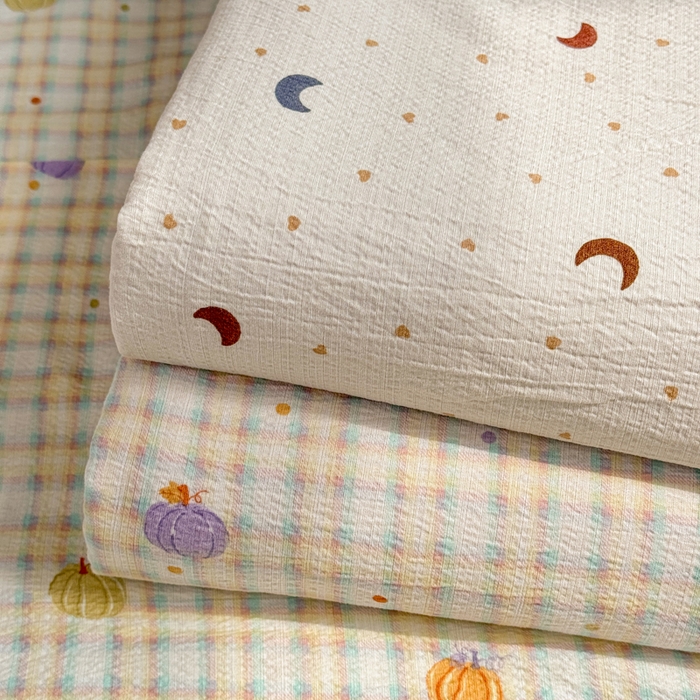 丝芙妮家居 2026新款皱皱棉双层纱泡芙棉四件套 组合图仅做展示不可下单