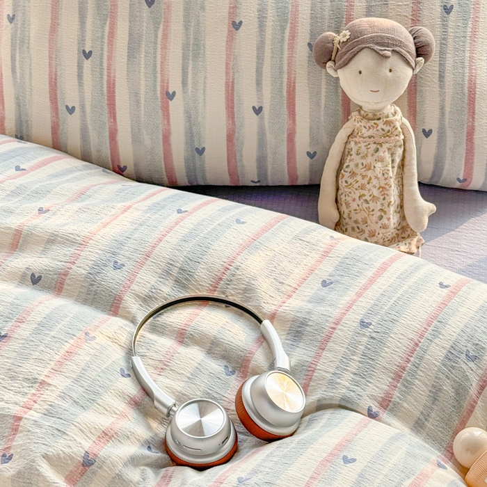 91家纺网 家纺一手货源 找家纺 丝芙妮家居 2026新款皱皱棉双层纱泡芙棉四件套 晚安甜心