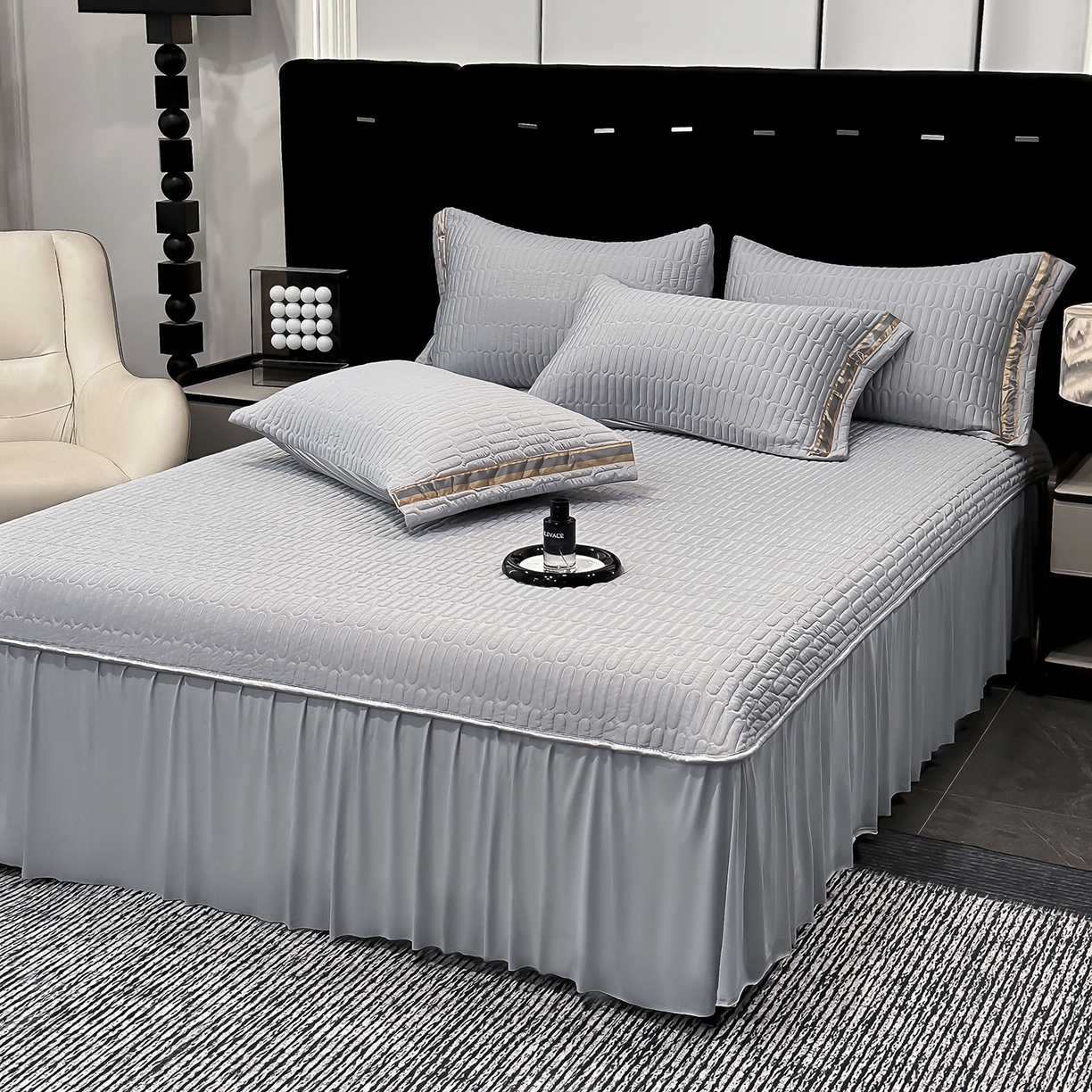 91家纺网 家纺一手货源 找家纺 （总）妮恒美家纺 2026新款凉感丝床盖夏被款绅士系列