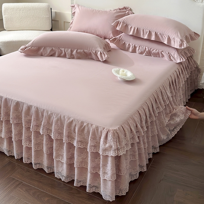 91家纺网 家纺一手货源 找家纺 （总）乐朵家居 2026新款 26-1夏沫 蕾丝床裙