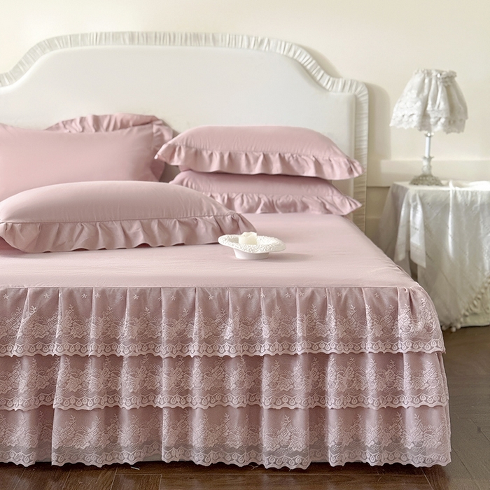 （总）乐朵家居 2026新款 26-1夏沫 蕾丝床裙