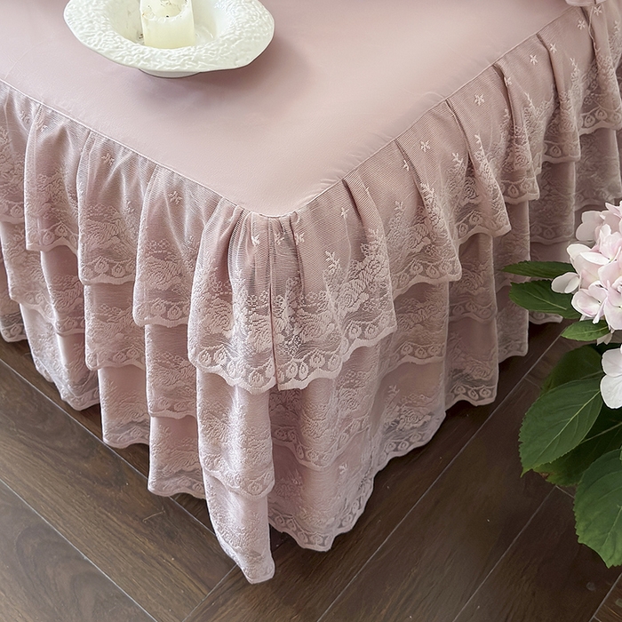 91家纺网 家纺一手货源 找家纺 （总）乐朵家居 2026新款 26-1夏沫 蕾丝床裙