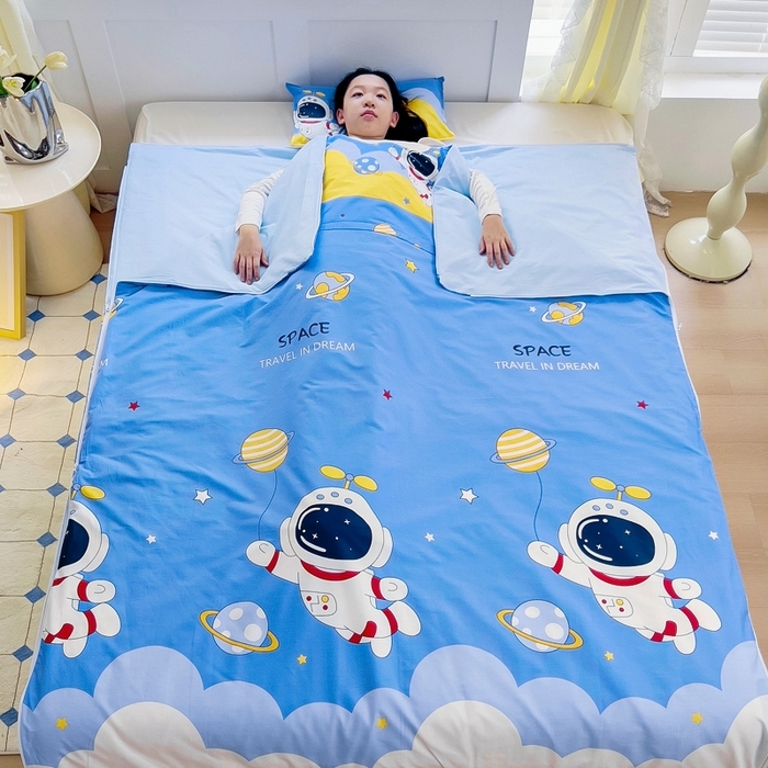 （总）萌朵防踢被 2025新款纯棉儿童防踢被儿童睡袋（大豆被芯）