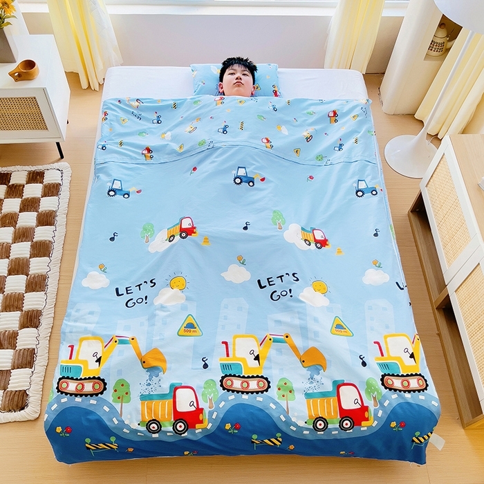 （总）萌朵防踢被 2025新款纯棉儿童防踢被儿童睡袋（棉花被芯）