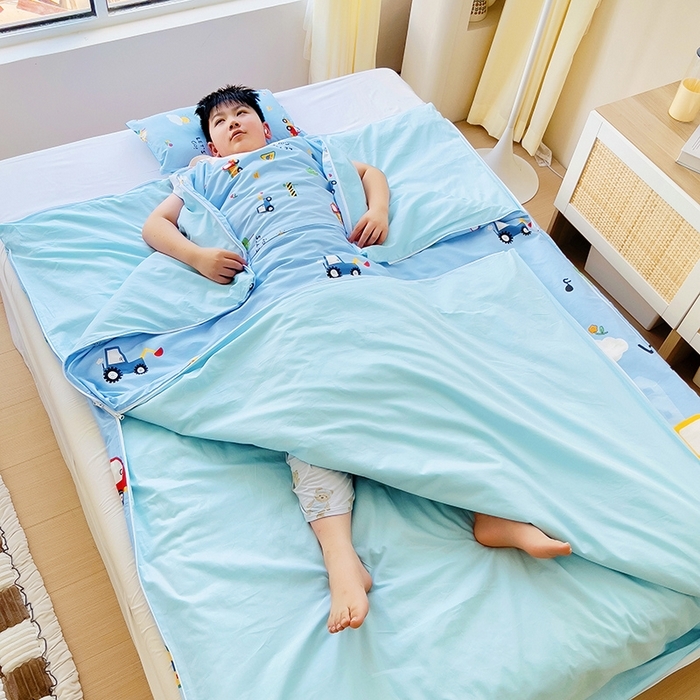 91家纺网 家纺一手货源 找家纺 （总）萌朵防踢被 2025新款纯棉儿童防踢被儿童睡袋（棉花被芯）