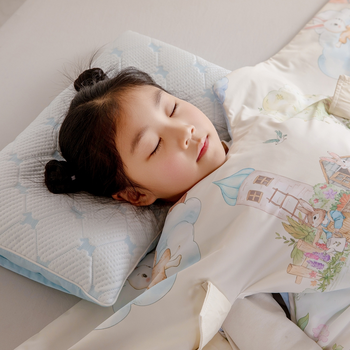 91家纺网 家纺一手货源 找家纺 （总）萌朵防踢被 2026新款真锦氨蚕丝四孔夏凉防踢被儿童夏被