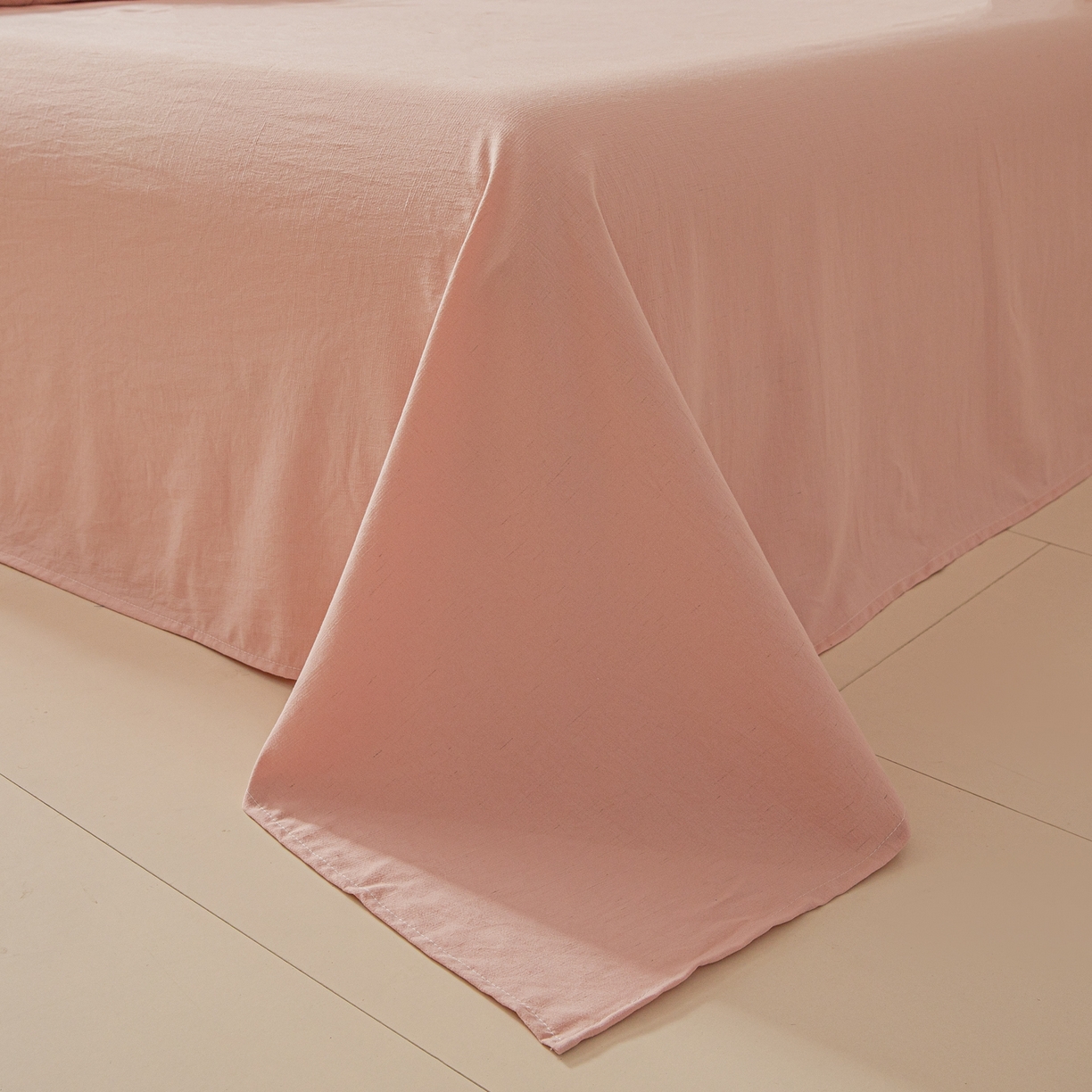 91家纺网 家纺一手货源 找家纺 江暮云家纺 2026新款A类亚麻印花新疆棉花被 粉雾花影