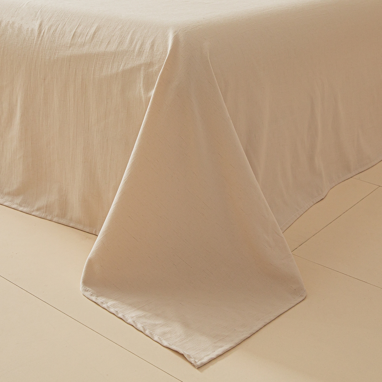 91家纺网 家纺一手货源 找家纺 江暮云家纺 2026新款A类亚麻印花新疆棉花被 奶棕蝴蝶结