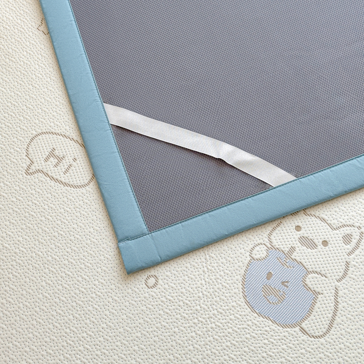 91家纺网 家纺一手货源 找家纺 典冠 2026新款PE凉感豆豆提花软席 苹果狗