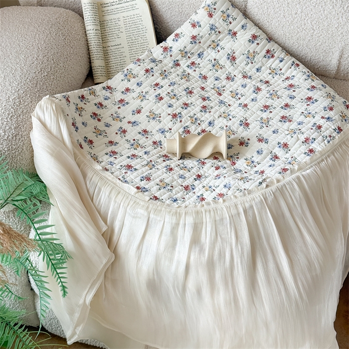 91家纺网 家纺一手货源 找家纺 吾欢心 2026新款仿锦安法式花边凉感丝床盖款夏凉被四件套软凉席三件套小冰皮空调被 组合图仅做展示不可下单