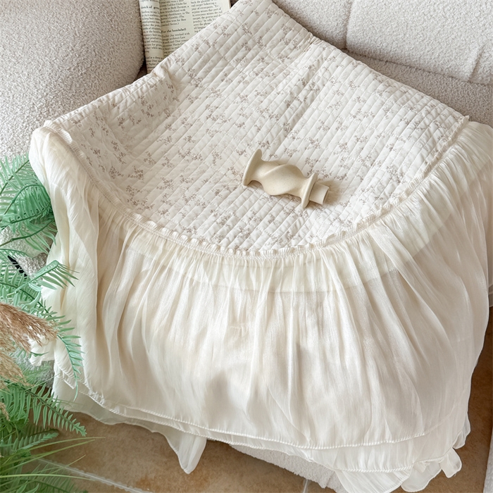 91家纺网 家纺一手货源 找家纺 吾欢心 2026新款仿锦安法式花边凉感丝床盖款夏凉被四件套软凉席三件套小冰皮空调被 组合图仅做展示不可下单