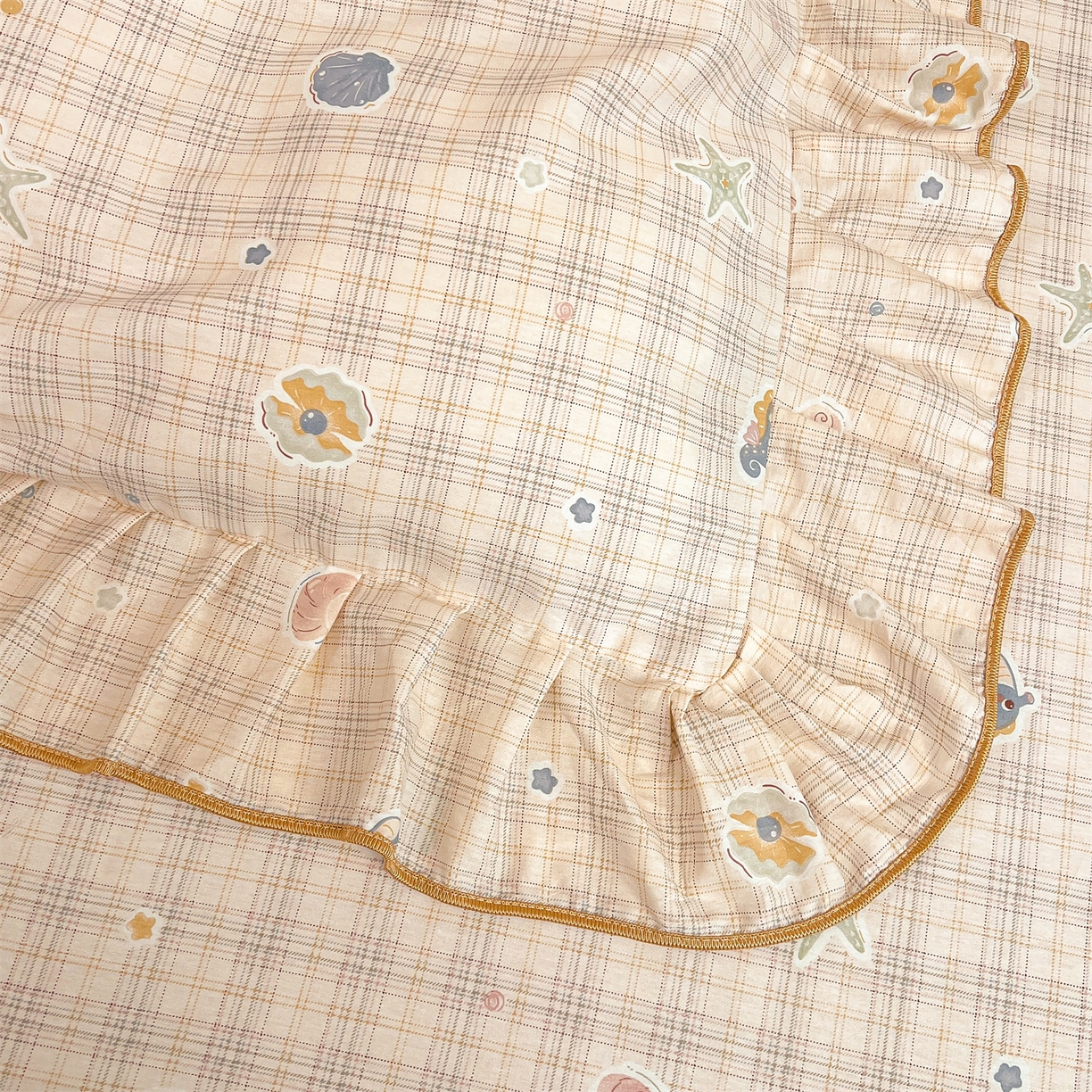 91家纺网 家纺一手货源 找家纺 （总）宜凡家纺 2026新款全棉公主风单层床裙三件套②