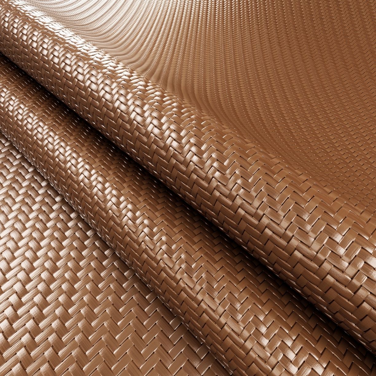 91家纺网 家纺一手货源 找家纺 梵克保罗 2026新款3D加厚复合PE聚乙烯雪藤席-琉璃山河 琉璃山河-深咖