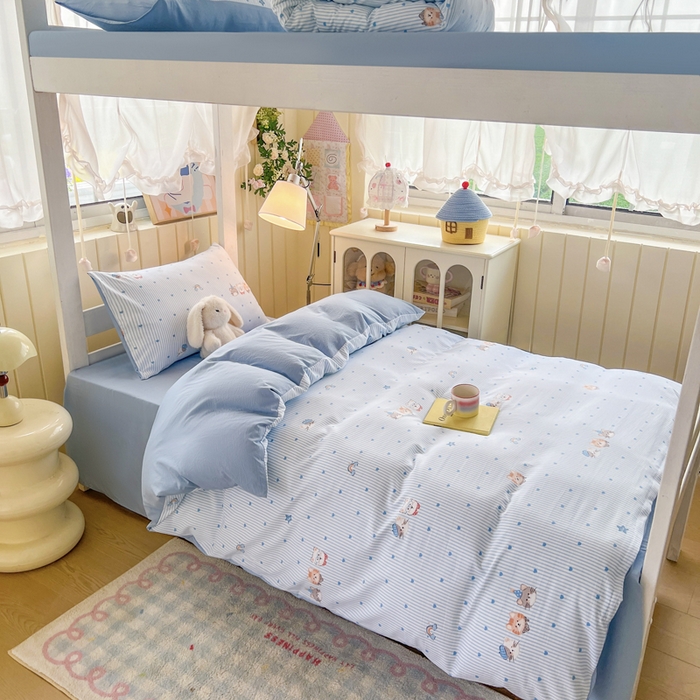 91家纺网 家纺一手货源 找家纺 （总）简冠家纺 2026新款仿棉水洗棉学生三件套宿舍三件套多件套大礼包