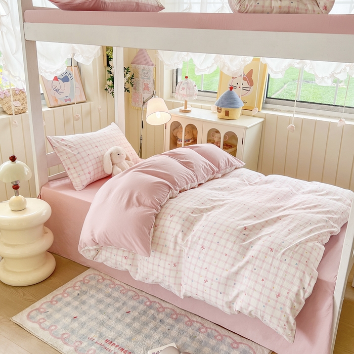 91家纺网 家纺一手货源 找家纺 （总）简冠家纺 2026新款仿棉水洗棉学生三件套宿舍三件套多件套大礼包