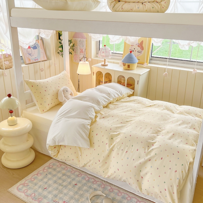 91家纺网 家纺一手货源 找家纺 （总）简冠家纺 2026新款仿棉水洗棉学生三件套宿舍三件套多件套大礼包