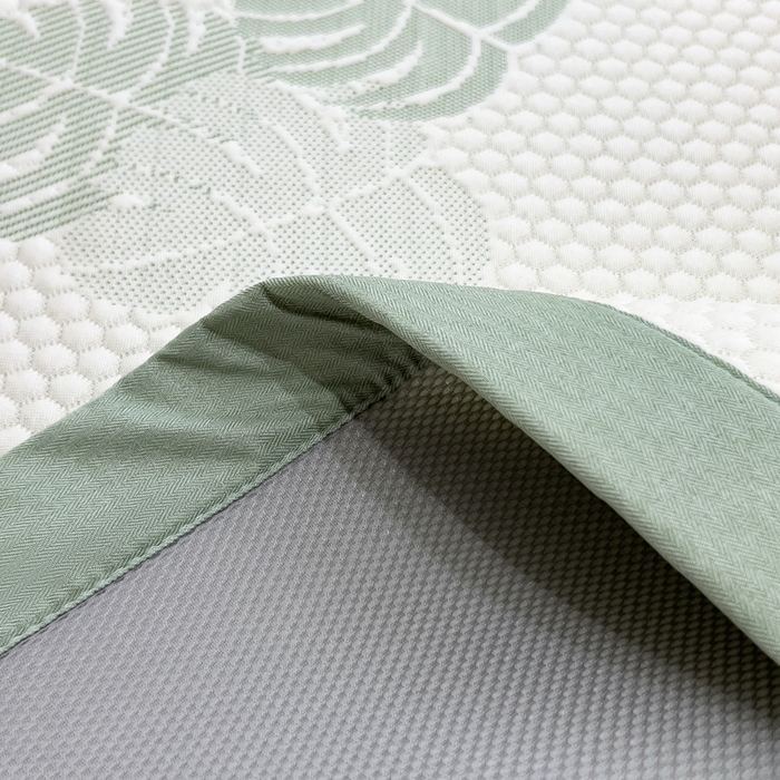 91家纺网 家纺一手货源 找家纺 倾慕家纺 2026新款PE时尚风豆豆凉席卡通系列--床席款 芭蕉叶床席款