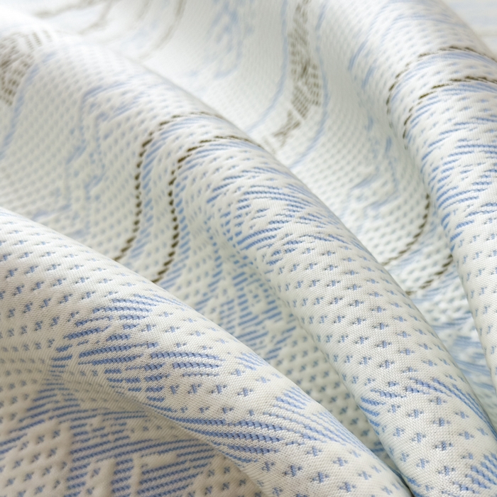 91家纺网 家纺一手货源 找家纺 倾慕家纺 2026新款PE时尚风豆豆凉席花卉系列--床席款 布达春雨床席款