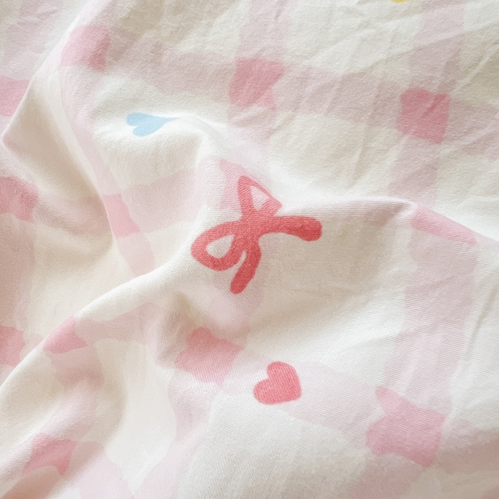 91家纺网 家纺一手货源 找家纺 简冠家纺 2026新款仿棉水洗棉学生三件套宿舍三件套多件套大礼包 爱彩