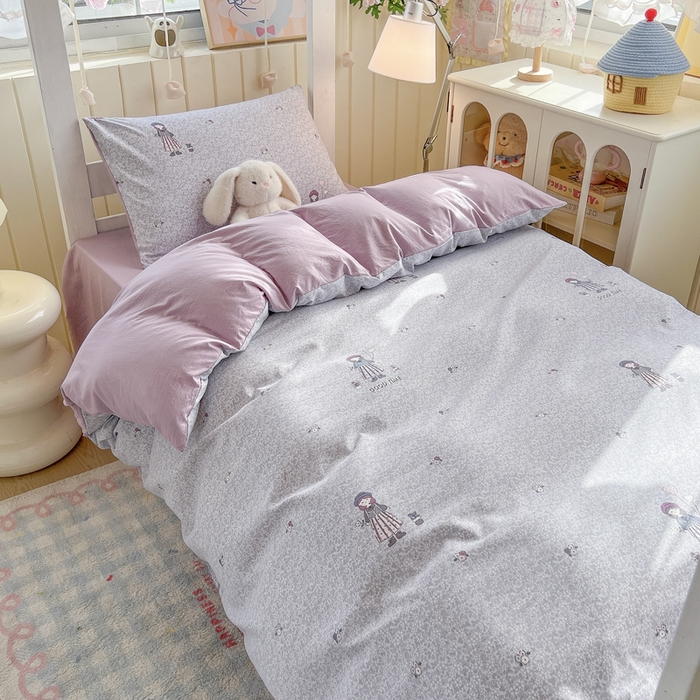 91家纺网 家纺一手货源 找家纺 简冠家纺 2026新款仿棉水洗棉学生三件套宿舍三件套多件套大礼包 公主小妹