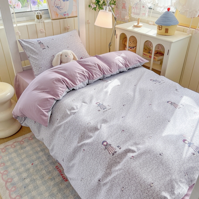 91家纺网 家纺一手货源 找家纺 简冠家纺 2026新款仿棉水洗棉学生三件套宿舍三件套多件套大礼包 公主小妹