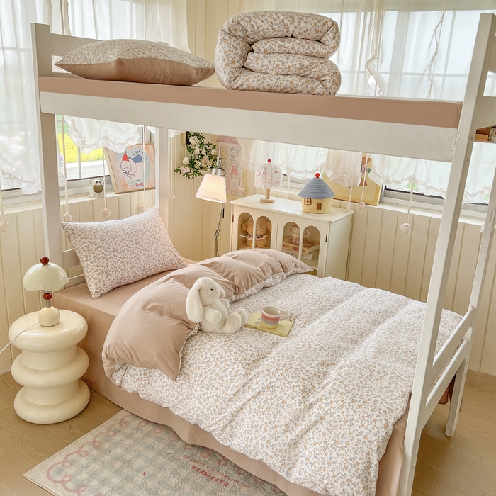 91家纺网 家纺一手货源 找家纺 简冠家纺 2026新款仿棉水洗棉学生三件套宿舍三件套多件套大礼包 花语梦