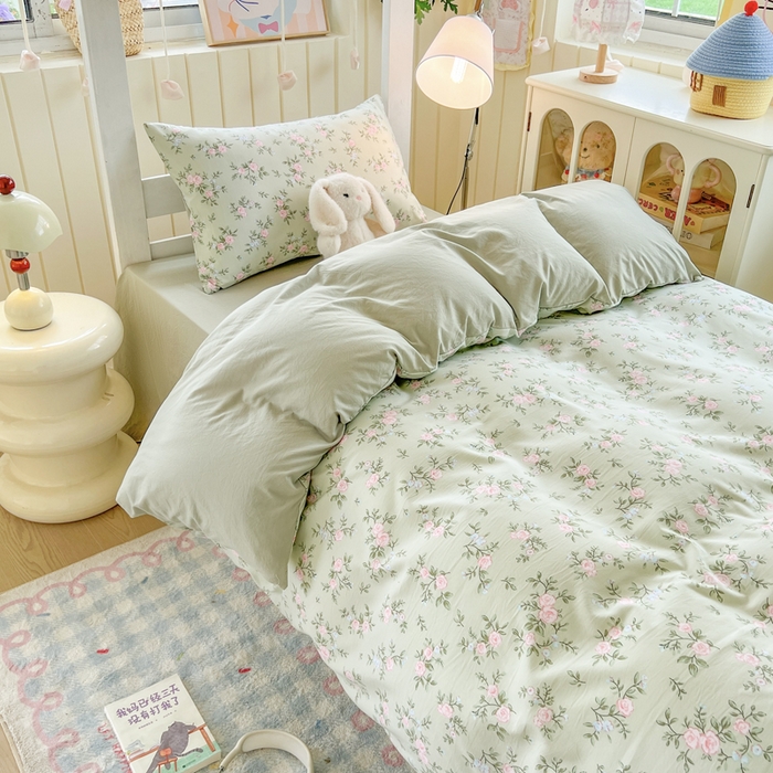 91家纺网 家纺一手货源 找家纺 简冠家纺 2026新款仿棉水洗棉学生三件套宿舍三件套多件套大礼包 绿野仙踪