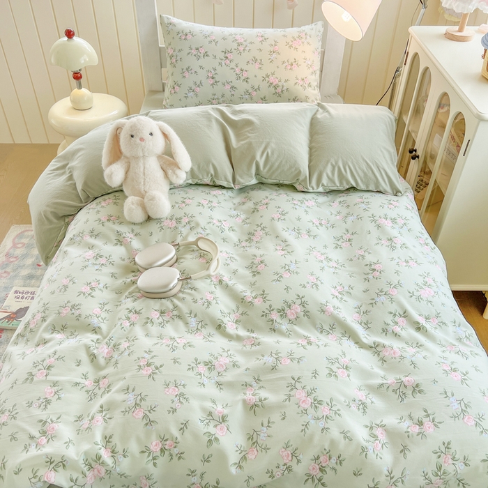 91家纺网 家纺一手货源 找家纺 简冠家纺 2026新款仿棉水洗棉学生三件套宿舍三件套多件套大礼包 绿野仙踪