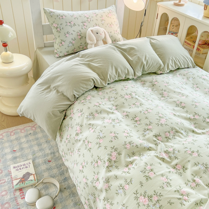 91家纺网 家纺一手货源 找家纺 简冠家纺 2026新款仿棉水洗棉学生三件套宿舍三件套多件套大礼包 绿野仙踪