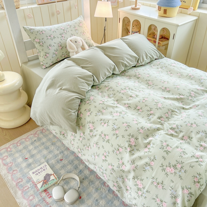 91家纺网 家纺一手货源 找家纺 简冠家纺 2026新款仿棉水洗棉学生三件套宿舍三件套多件套大礼包 绿野仙踪