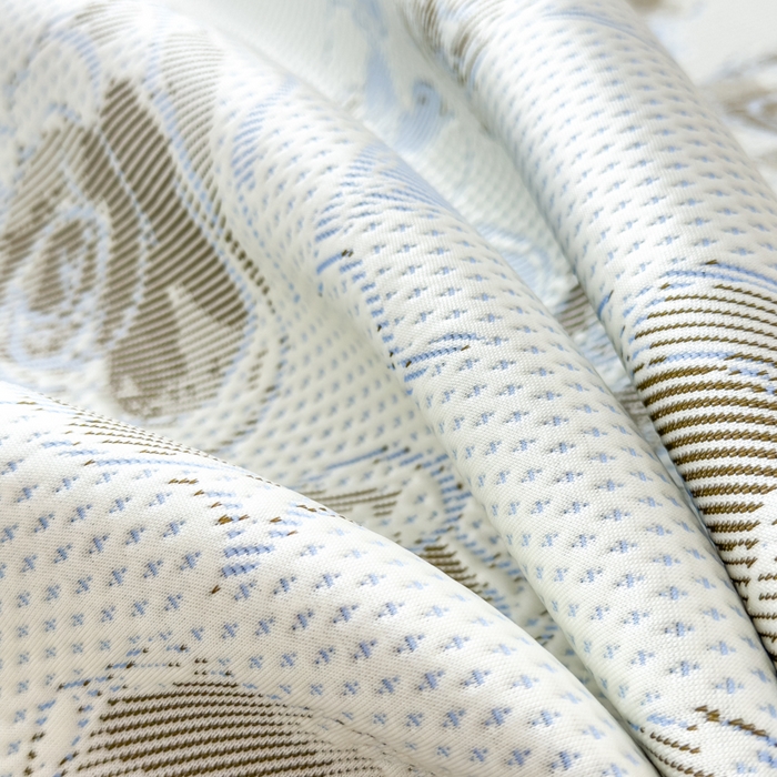 91家纺网 家纺一手货源 找家纺 倾慕家纺 2026新款PE时尚风豆豆凉席花卉系列--床席款 写意玫瑰床席款